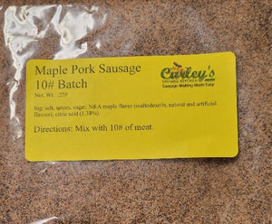 Maple Sausage Seasoning and casings