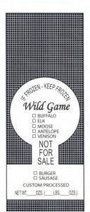 Wild Game Bags